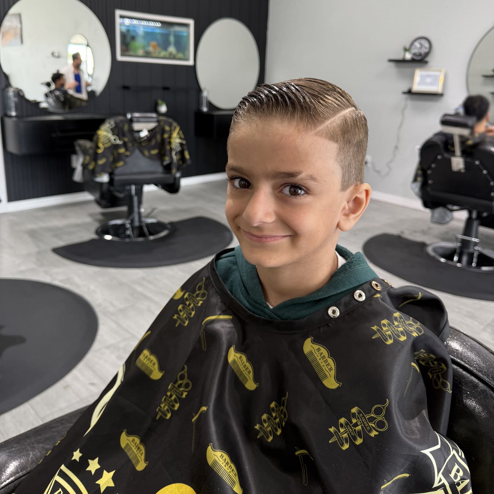 Kid after haircut