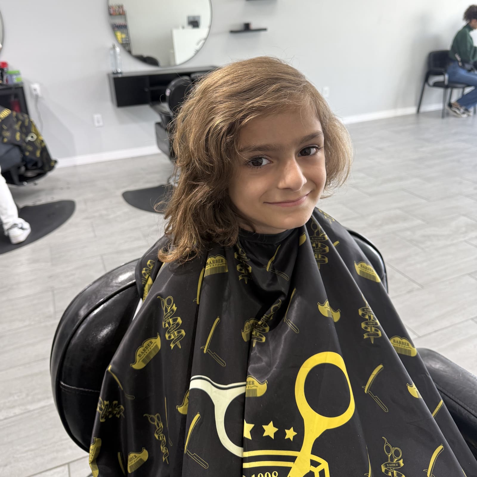 Kid before haircut